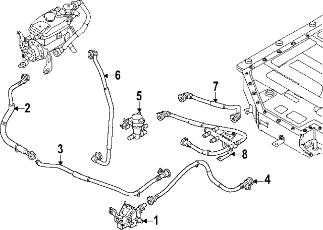 375Y2KL020 - : Rear Hose for Hyundai Image