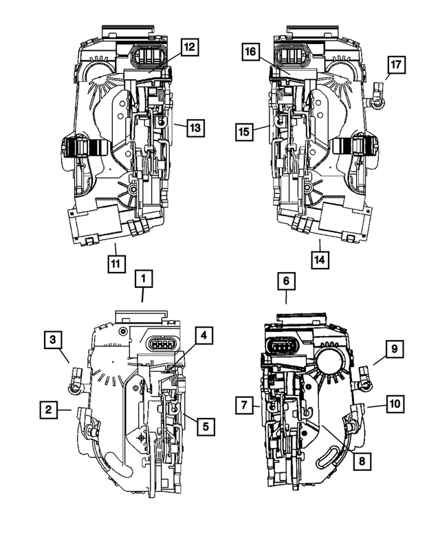 4589416AG - Doors, Door Mirrors and Related Parts: Front Door Latch for Mopar Image