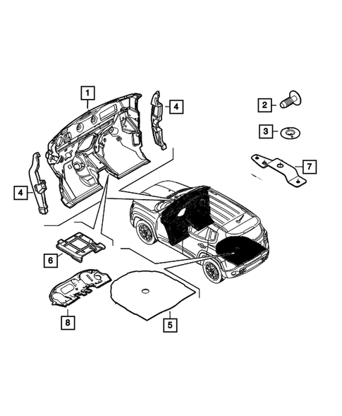 Carpets, Floor Mats, Load Floor, and Silencers for 2022 Jeep Renegade #1