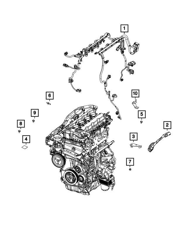 68530582AA - : Engine Wiring for Mopar Image