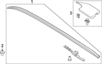 LC5Z7855115AA - : 2020 Lincoln Aviator - Roof Rail for Lincoln: Aviator Image