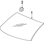 F5MY5442006A - Body: Back Glass for Ford Image image