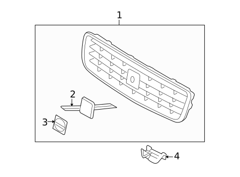 Grille & Components for 2009 Volvo S80 #0