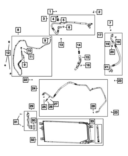Air Conditioner and Heater Plumbing for 2025 Ram 2500 #3