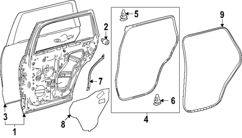 Door & Components for 2025 Toyota 4Runner #1