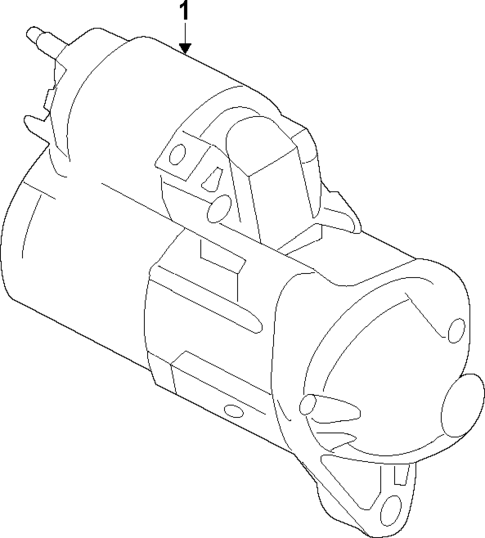 Starter for 2015 Jeep Cherokee #1
