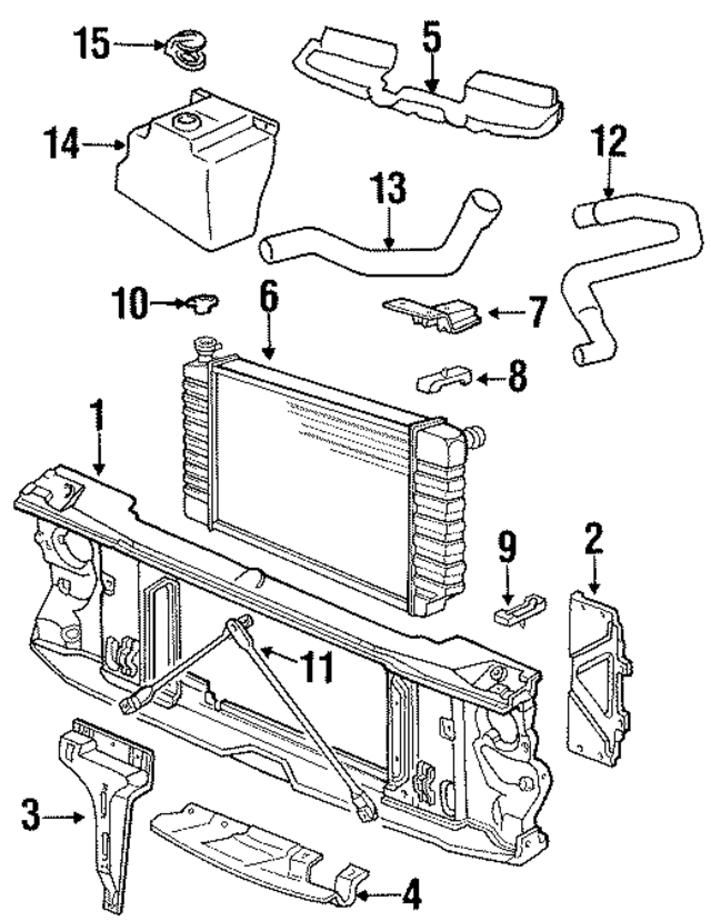 15552389 - Cooling System: Air Deflector for GM Image