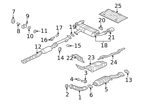 Exhaust Components for 2008 Mitsubishi Lancer #0