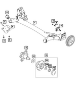 68741316AA - Rear Suspension: Rear Axle Assembly for Mopar Image