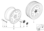 36111092094 - : Light Alloy Rim H36110 for BMW Image