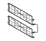 17115A19738 - : Stone Guard for BMW: 530i, 530i xDrive, 540i xDrive, 550e xDrive, 740i, 750e xDrive, 760i xDrive, M5 Image