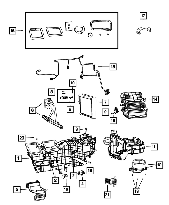 6507484AA - Air Conditioners and Heaters: Nut, Mounting for Mopar Image