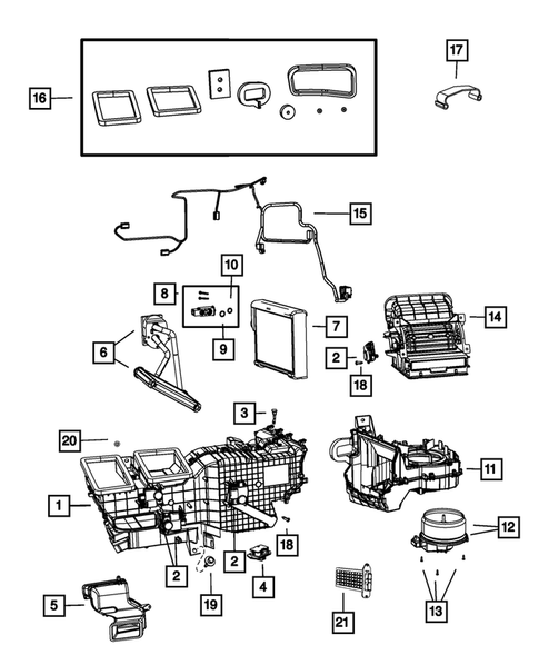 Air Conditioner and Heater Units for 2014 Ram 1500 #0