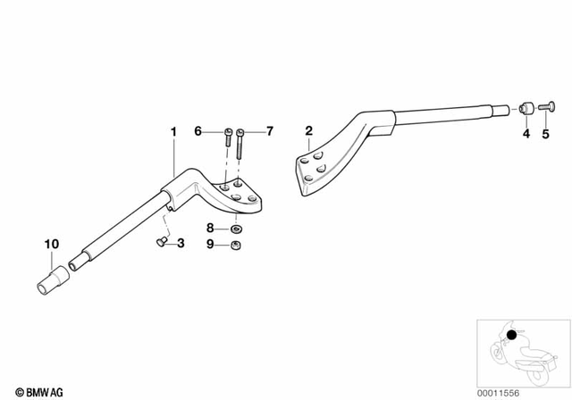 32712313766 - Steering: Handlebar Weight, Black -  for BMW-Motorrad Image