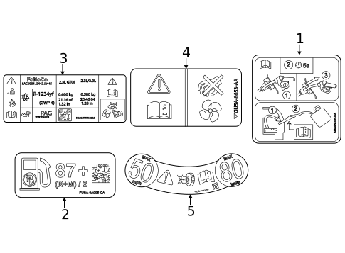 Information Labels for 2025 Ford Ranger #0