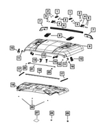 68271739AB - Body Sheet Metal Except Doors: Hood To Cowl Weatherstrip for Jeep: Gladiator, Wrangler Image