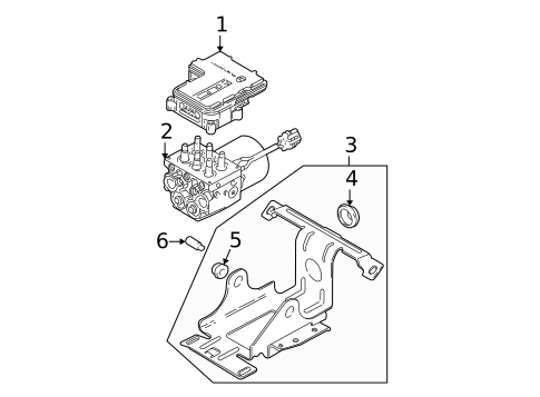 ABS Components for 2000 Chevrolet S10 #0