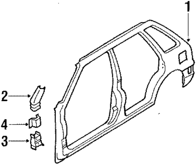 96052475 - Body: Pillar Reinforced for GM Image