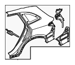 2546309502 - Body: Quarter Panel for Mercedes-Benz Image
