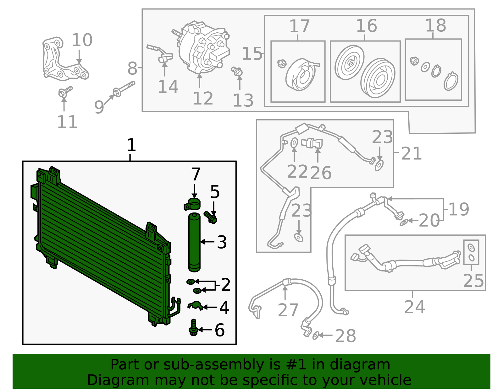 k出品 GENUINE MITSUBISHI CONDENSER ASSY AC REFRIGERANT 7812A368