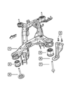 5151022AI - Rear Suspension: Rear Suspension Crossmember for Mopar Image image