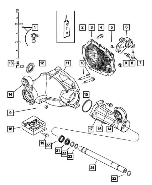 Front Axle Housing for 2007 Jeep Grand Cherokee #0