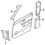 7691450A00 - : Pillar Trim for Nissan: Sentra Image