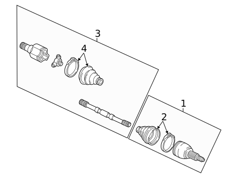Drive Axles for 2005 Mercury Sable #0