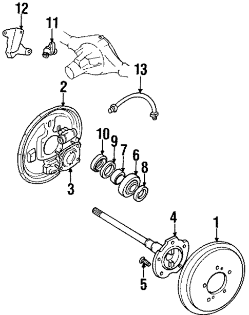 Anti-Lock Brakes for 1996 Suzuki X-90 #1