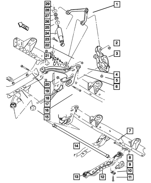 Front Suspension for 2005 Dodge Ram 1500 #1