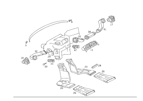 Air Ducting for 2003 Mercedes-Benz CLK430 #0