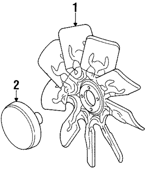 Cooling Fan for 1999 Lincoln Navigator #0