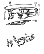 6WN51HL1AA - Interior Trim: Base Panel Instrument Panel for Mopar Image