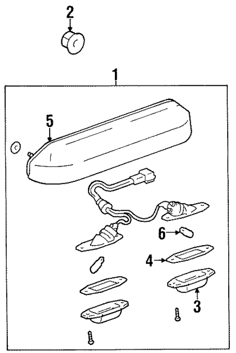 License Lamps for 1996 Lexus LX450 #0