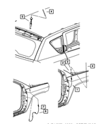 4672396AD - : Antenna Extension Cable for Dodge: Caliber | Jeep: Compass, Patriot Image