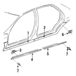 5011316AA - : Rocker Molding for Dodge: Intrepid Image