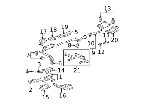 Exhaust Components for 2007 Honda Fit #0