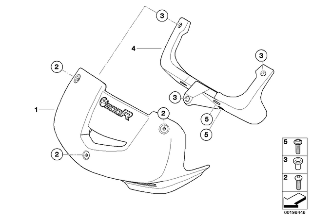 46637718127 - : Cockpit Trim Panel        for BMW-Motorrad Image
