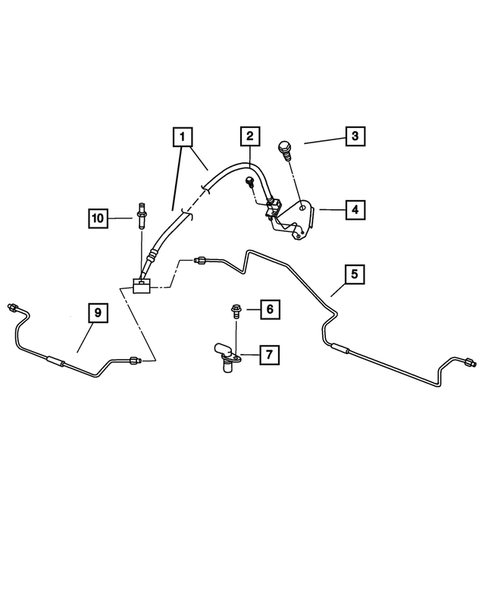 Brake Lines and Hoses for 2002 Jeep Liberty #2