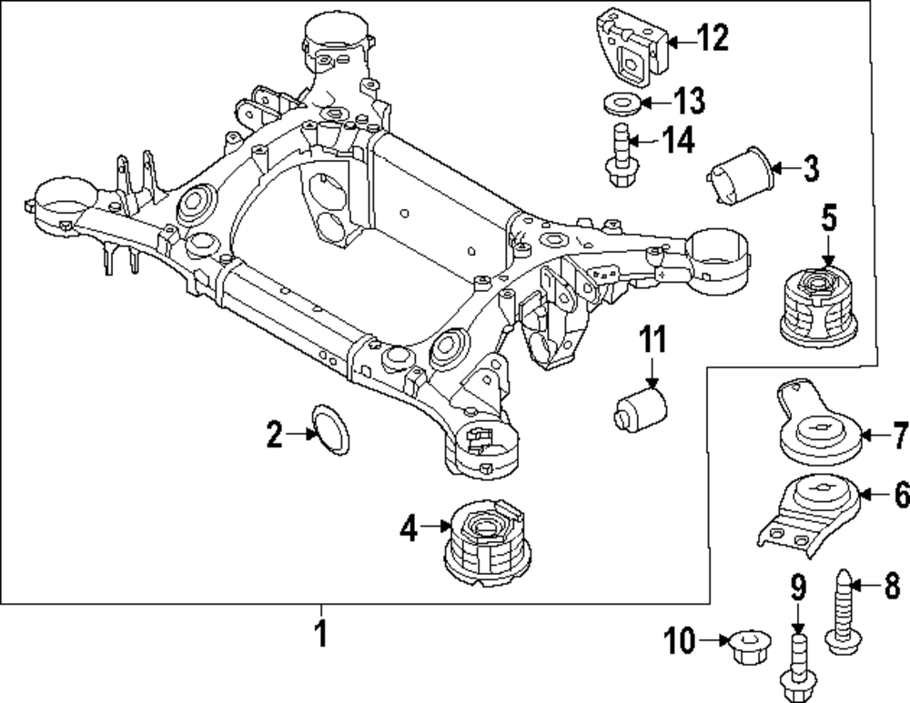 2023-2025 Genesis Electrified G80 Cross-Member 55405-JI100 | OEM Parts ...