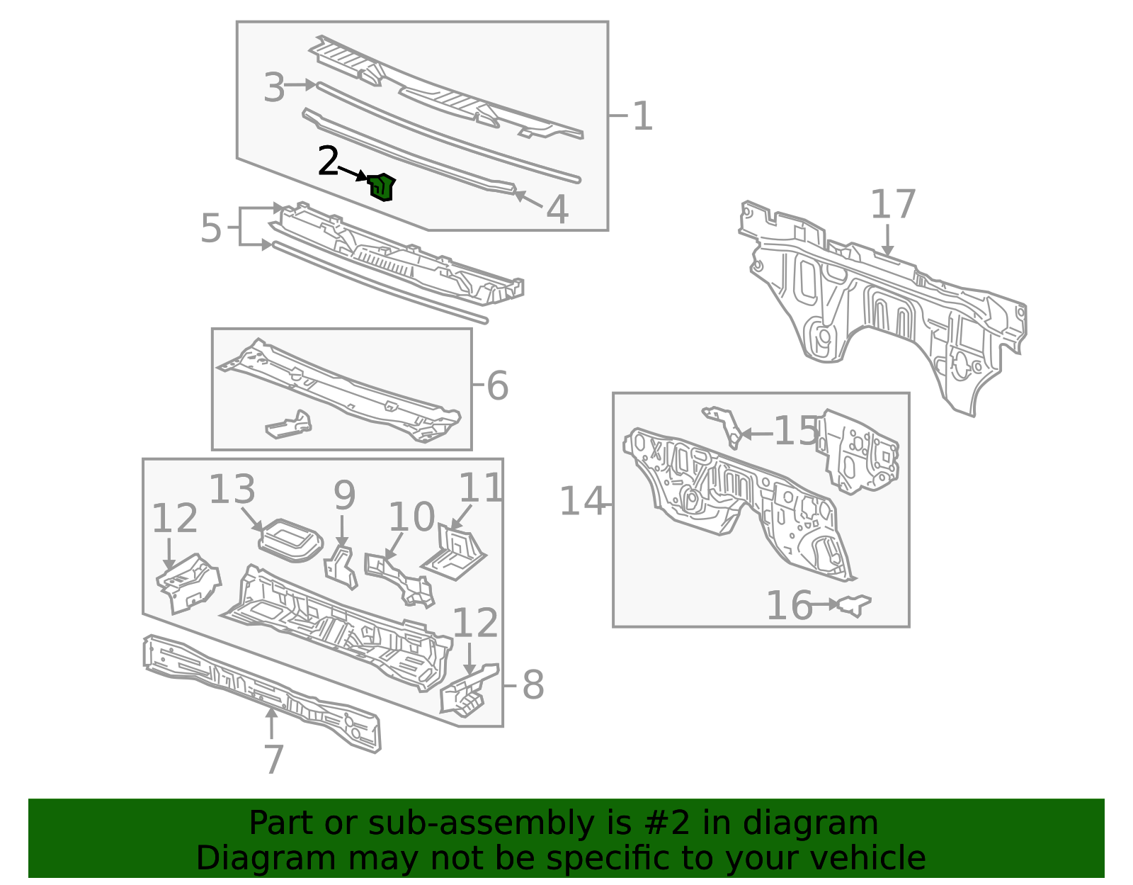 2006-2010 Hummer Air Inlet Grille Panel Clip 11610266 GM ...