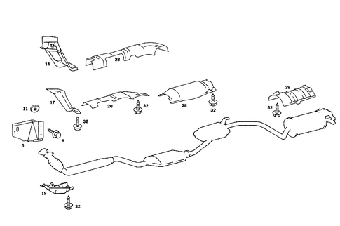 Screening Plates for 1989 Mercedes-Benz 190 E #3