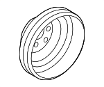 252213C100 - Cooling System: Pulley for Hyundai Image