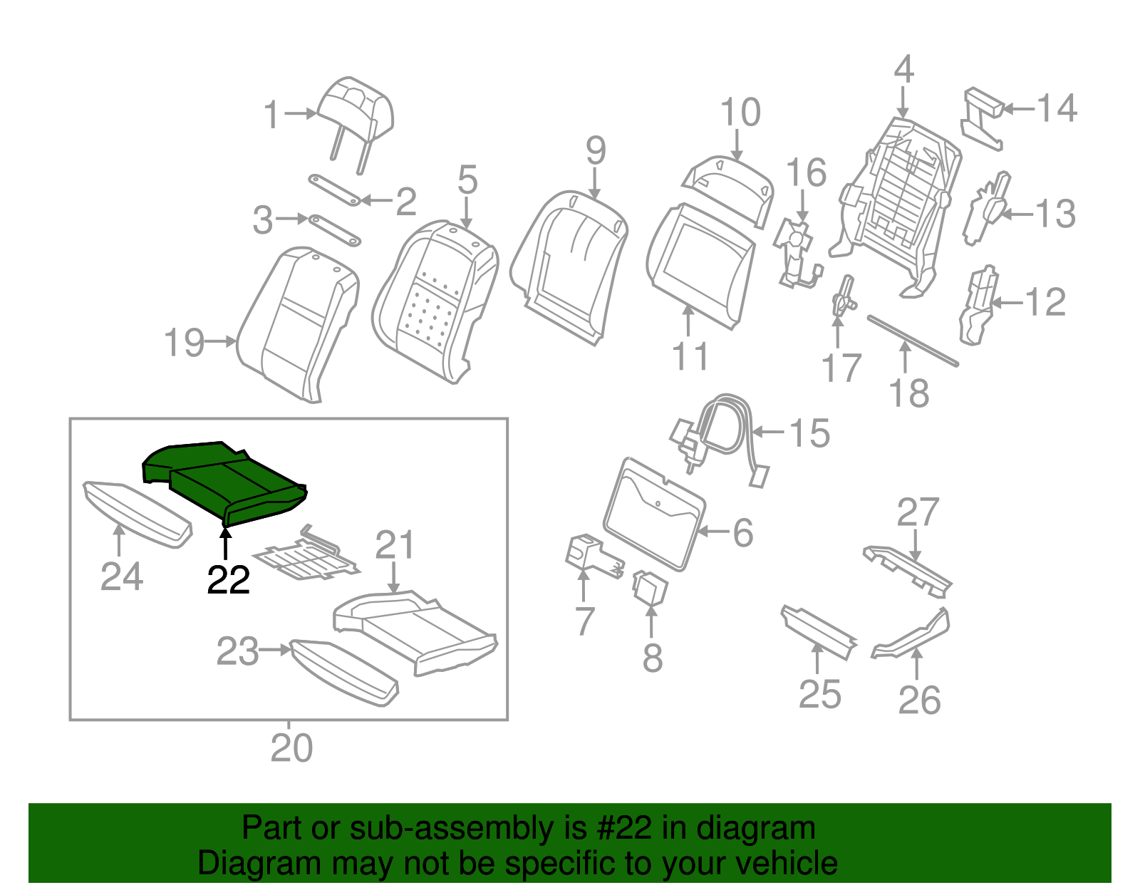 Cushion Cover - BMW (52-10-6-973-433)