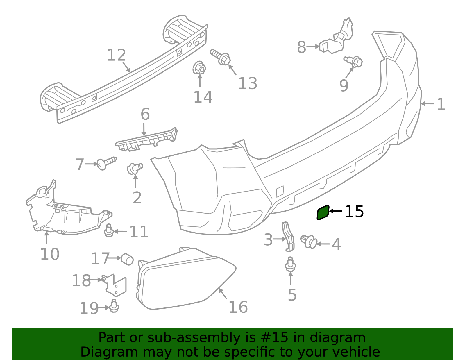 2018-2023 Subaru Crosstrek Tow Eye Cap 57731FL570NN | Subaru Parts