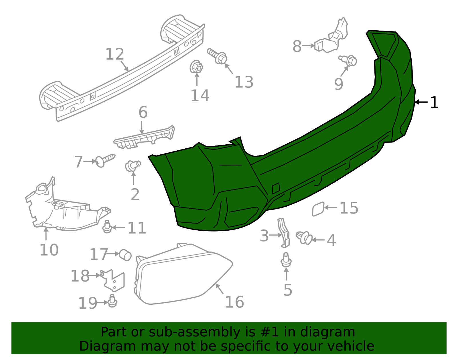2018-2023 Subaru Crosstrek Bumper Cover 57794FL25A | Subaru Online 