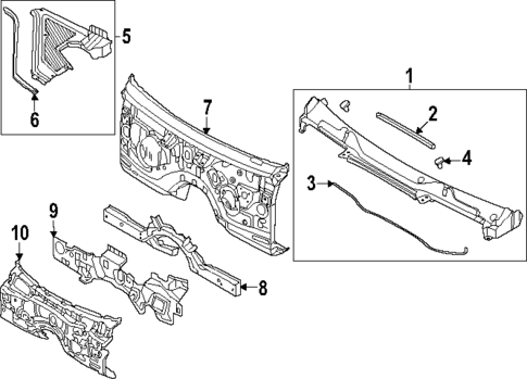 Cowl for 2025 Genesis GV80 Coupe #0