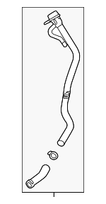 LR079221 - Fuel System: Filler Pipe for Land Rover: Range Rover Evoque Image
