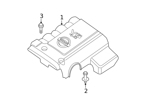 Engine Appearance Cover for 2005 Nissan Pathfinder #0
