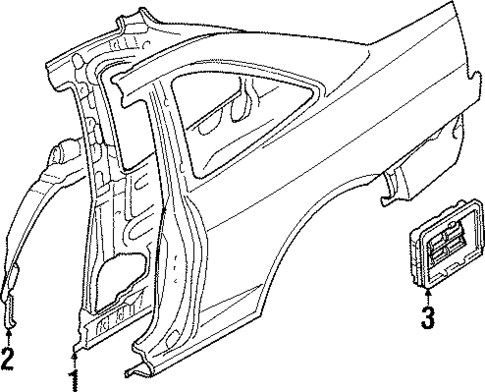 Inner Structure for 2001 Mitsubishi Mirage #1